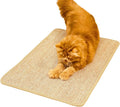 Cat Scratcher Mat, Sisal, Jute Border, Sofa & Floor Protector, 23.6x15.7in