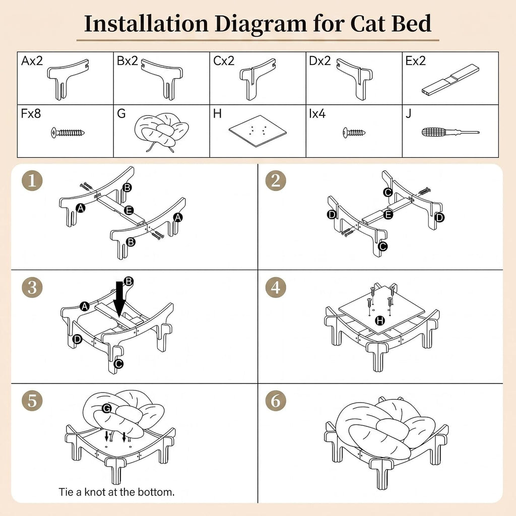 Elevated Wooden Cat Bed with Fluffy Removable Cushion, Modern Petal Shaped Cat Couch Sofa for Indoor Cats Small Dogs 40lbs Capacity Easy to Assemble (Green)