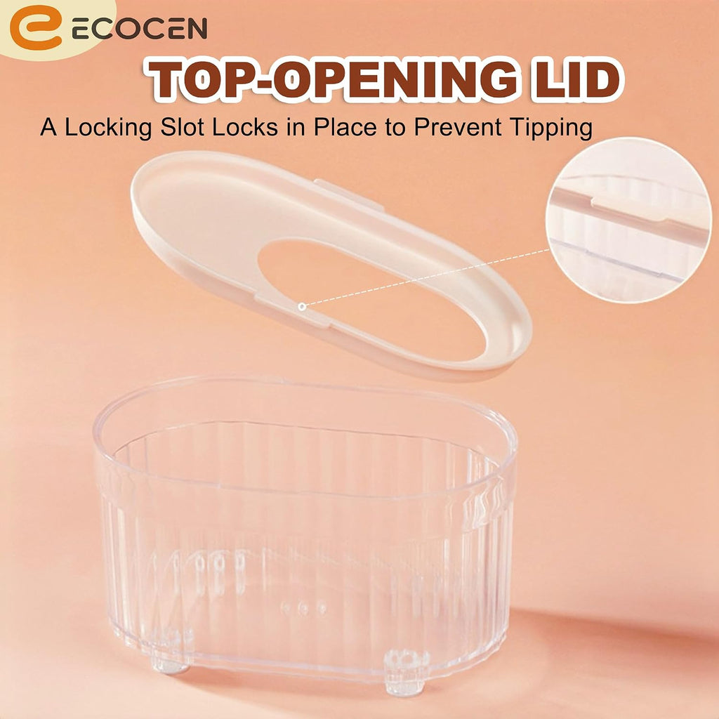 Big Acrylic hamster sand bath container,8.1''L*5.3''W*4.2''H(20.5*13.4*11.2cm) Large Animal Bathroom for Syrian Hamster,Transparent Hamster Bathtub Toilet,Hamster Sand Box,Acrylic Shower-Pink