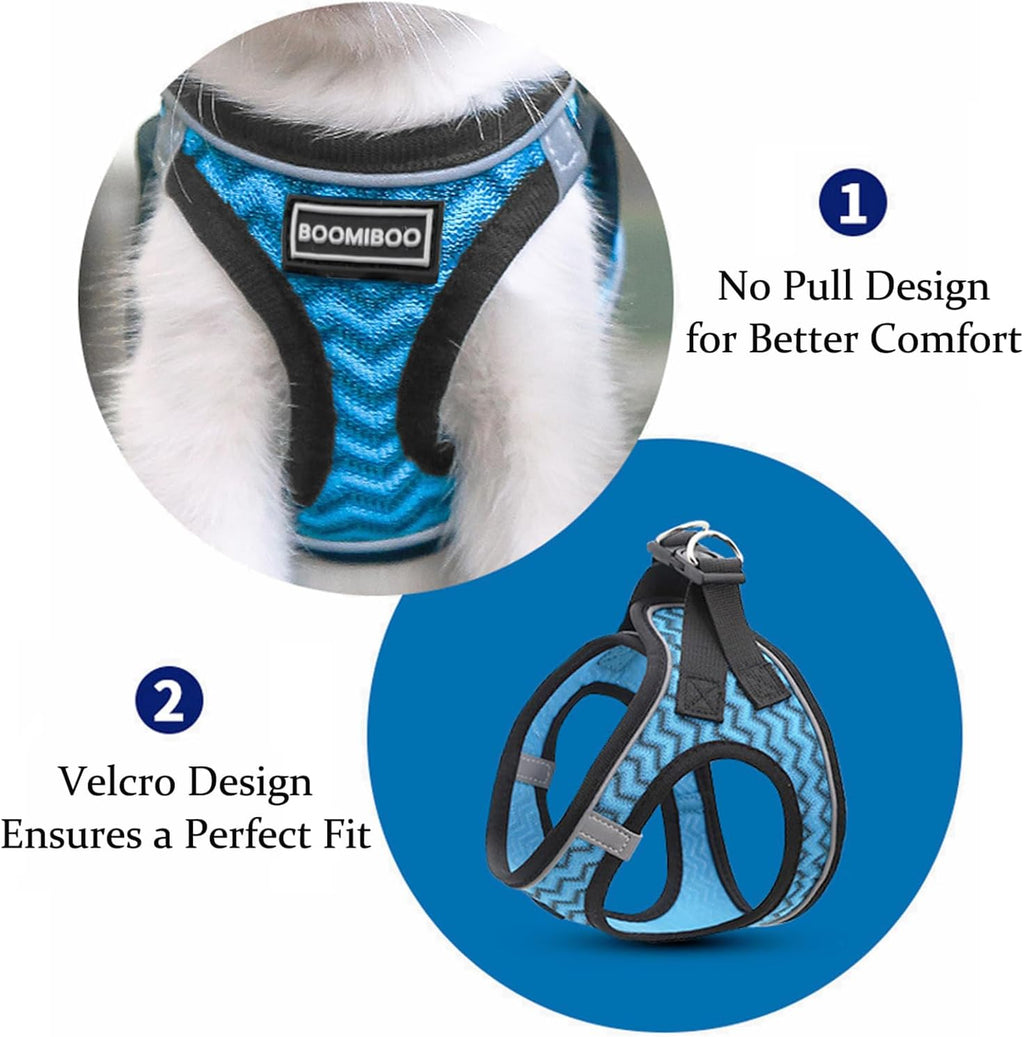 Dog Harness with Leash Set, Step-in Adjustable Puppy Pet Vest, Camo Set XL