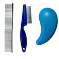 3 PCS Puppy Brush Grooming Kit (Blue)