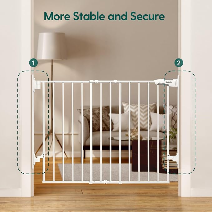Babelio 27-45" No Bottom Bar Baby/Dog Gate - Image 2