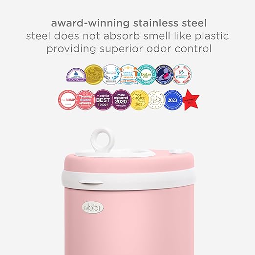 Ubbi Stainless Steel Diaper Pail, Odor Locking, No Special Bag Required - Image 4