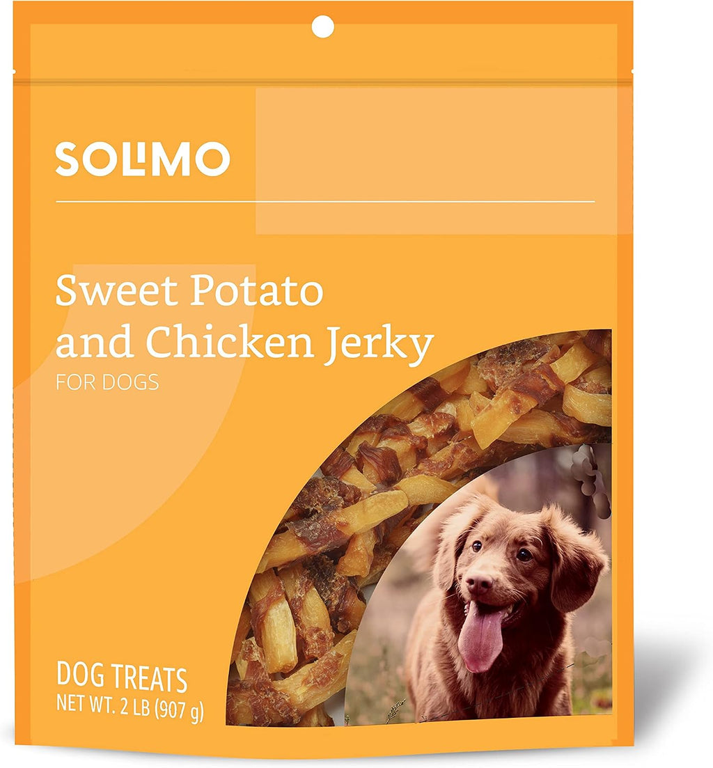 Amazon Brand - Solimo Duck Jerky Dog Treats,2 pounds