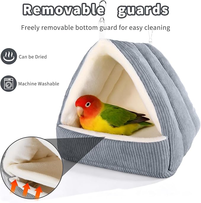 Medium Winter Warm Bird House and Bird Bed - Image 4