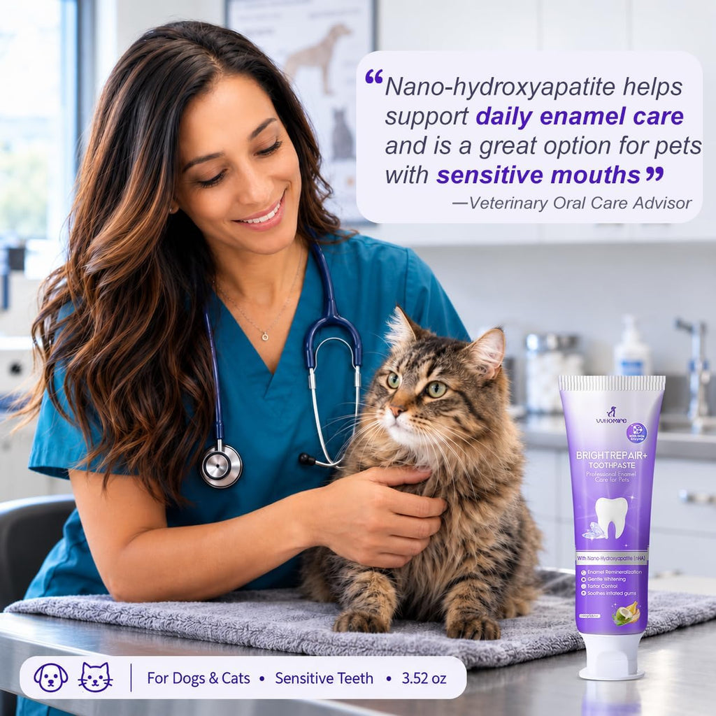 Nano-Hydroxyapatite Dog & Cat Toothpaste, Enamel Care, Coconut Oil, 3.52 oz