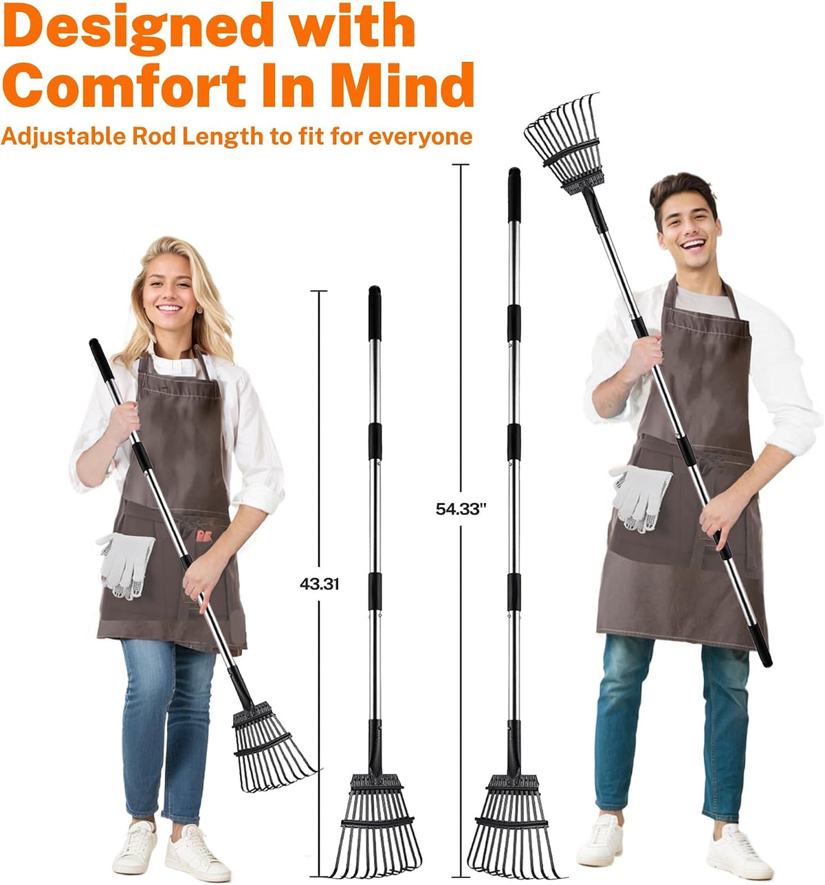 Toozey Dog Pooper Scooper for Large Dogs, Extra Large 54.33" Long Handle