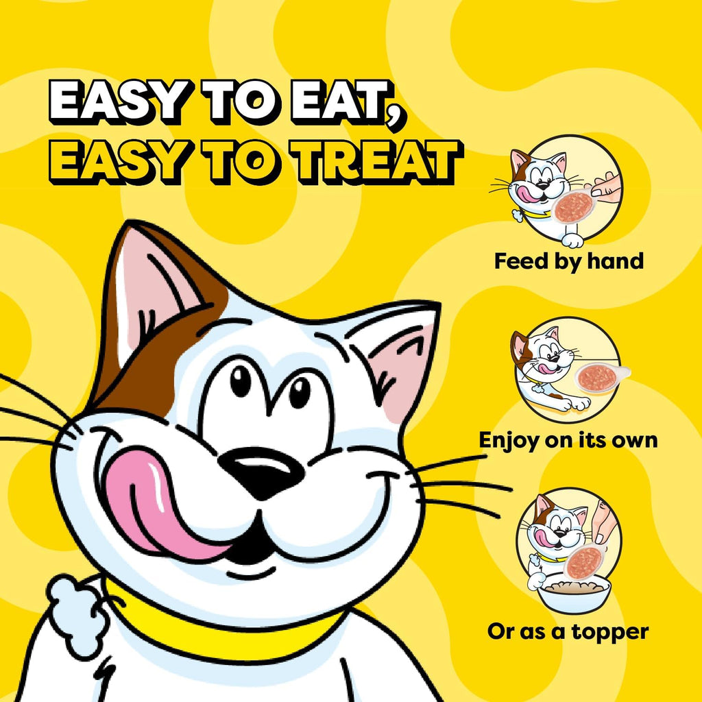 Temptations Lickable Spoons with Chunks Wet Cat Treats, Variety, 24 Count