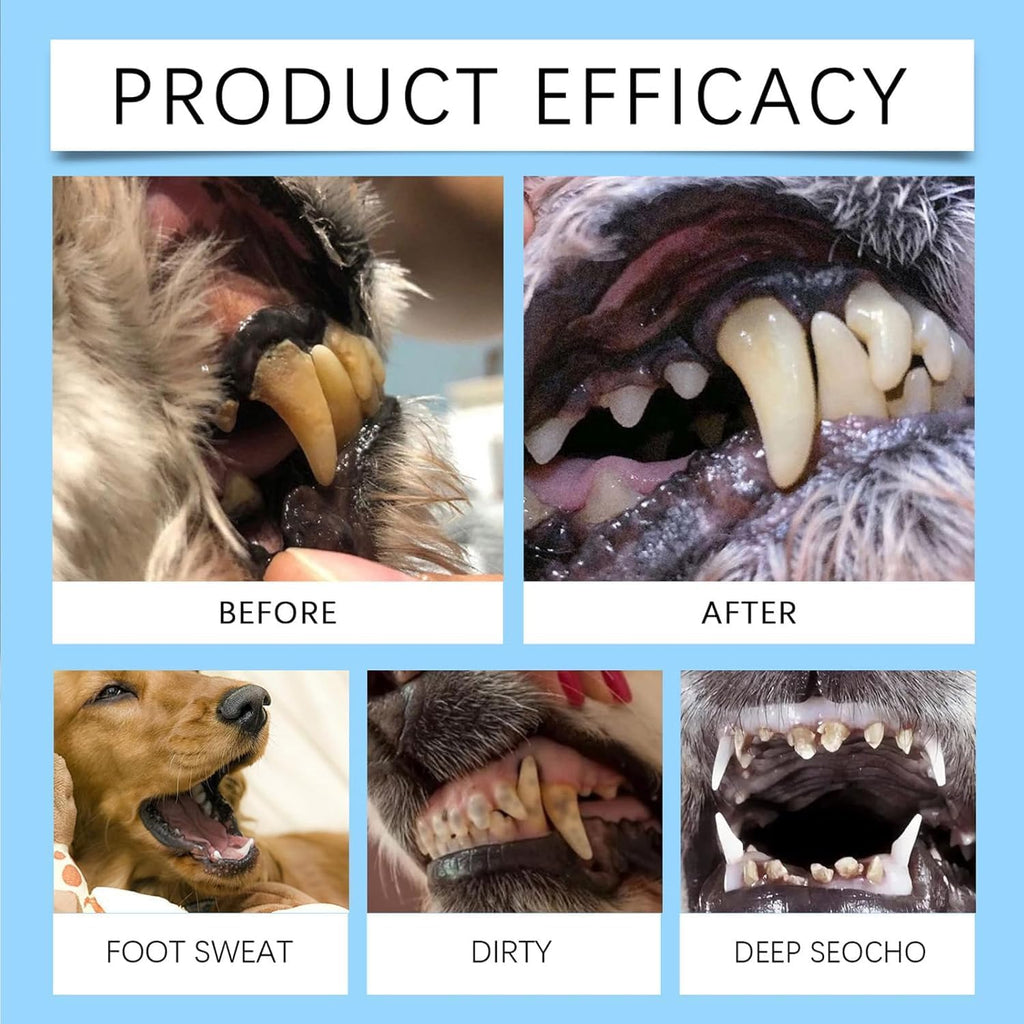 Pet Dental Foaming Spray, Tartar Remover, Dog Breath Freshener, 2pcs