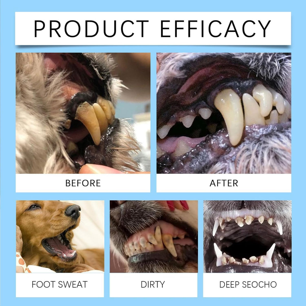Pet Dental Foaming Spray, Tartar Remover, Dog Breath Freshener, 2pcs