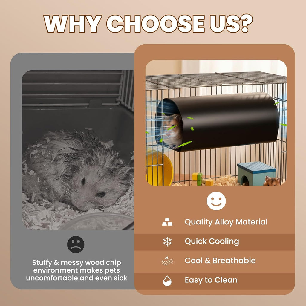 NEWTRY Chinchilla Hanging Cooling Tunnel, Multi-Functional Hideout Tubes