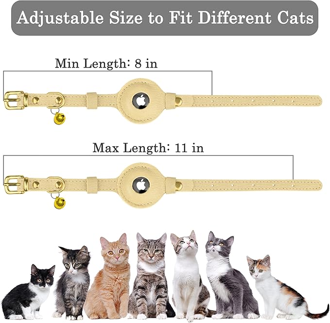 OOPSDOGGY Leather AirTag Cat Collar - Image 4