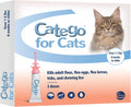 Catego Flea and Tick Prevention for Cats - Over 1.5 lbs, 3 Month Supply