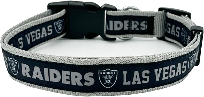 Pets First NFL Raiders Licensed PET COLLAR, Large - Image 2
