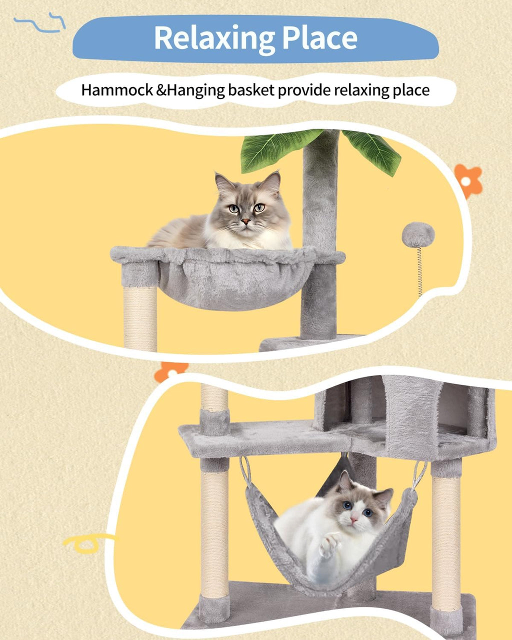 Cat Tree Cat Tower Condo Pet Activity Center Sisal Scratching Post