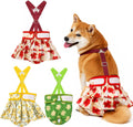 3 Pack Washable Female Dog Diapers with Suspender