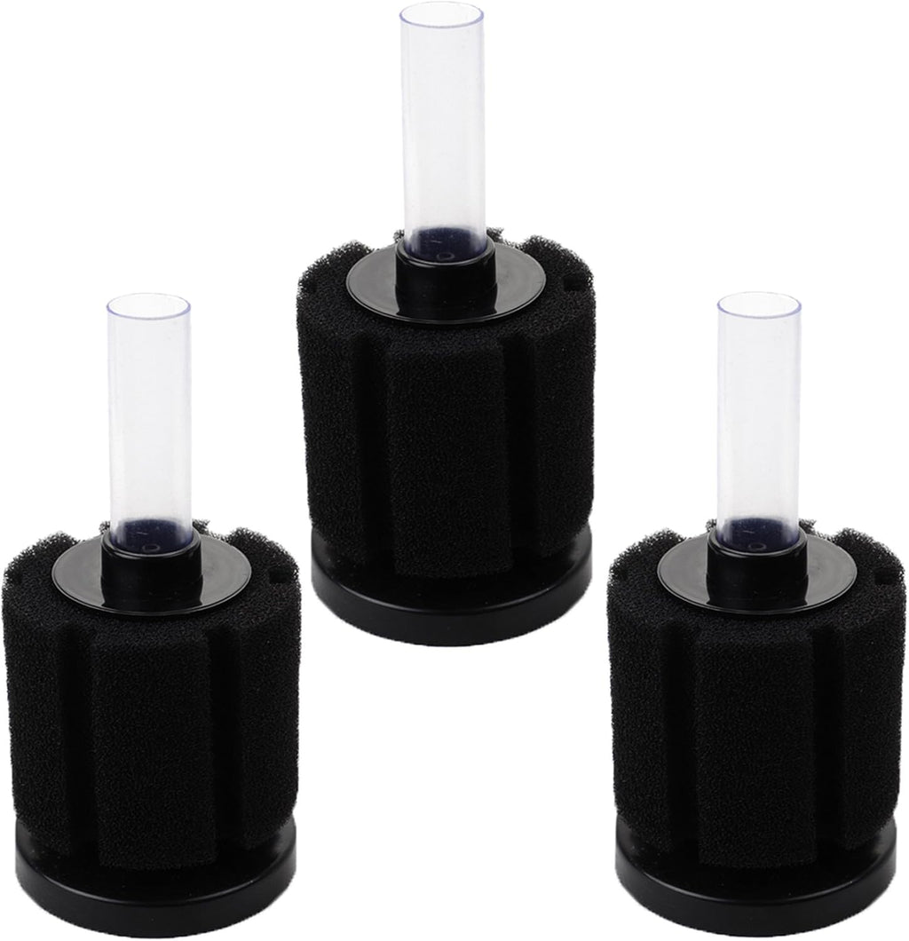 AQUANEAT Aquarium Bio Sponge Filter Breeding Fry Betta Shrimp Nano Fish Tank, 3pcs (Large up to 60Gal)