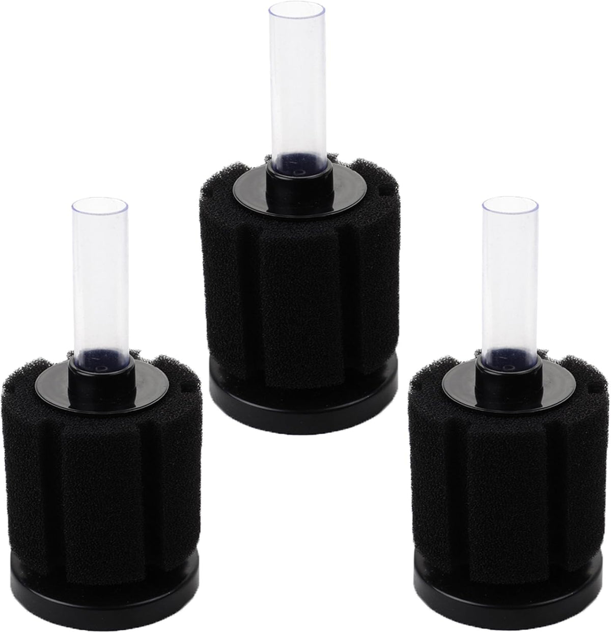 AQUANEAT Aquarium Bio Sponge Filter Breeding Fry Betta Shrimp Nano Fish Tank, 3pcs (Large up to 60Gal)