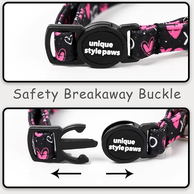 Unique style paws 2 Pack Valentine Kitten Collar Breakaway - Image 4