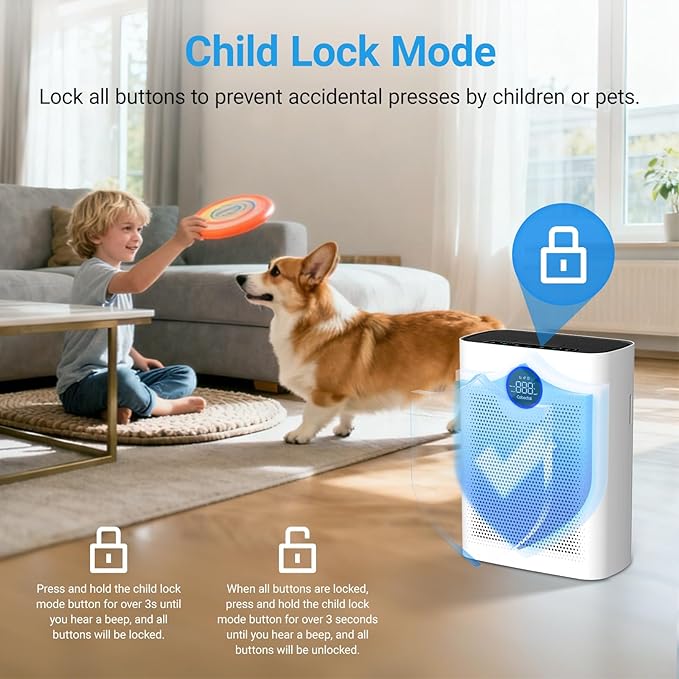 Air Purifiers for Home Large Room Up to 2216 Ft², Cobectal Pet Air Cleaner - Image 9