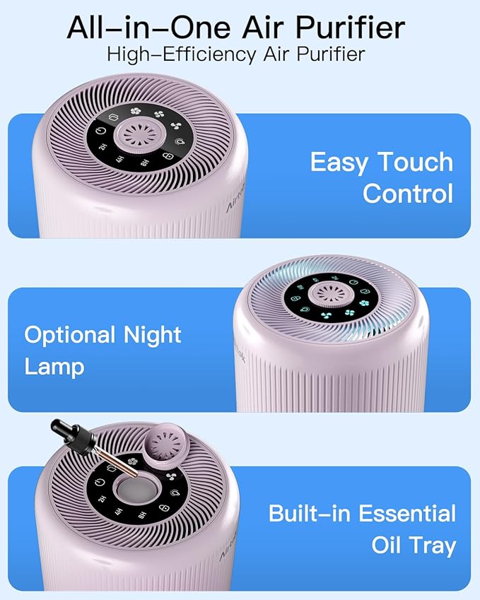 2 Pack Air Purifier for Home Bedroom - Image 7
