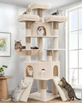 Cat Tree, 81.1" Tall Heavy Duty Cat Tower for Large Cats VCT032MJ