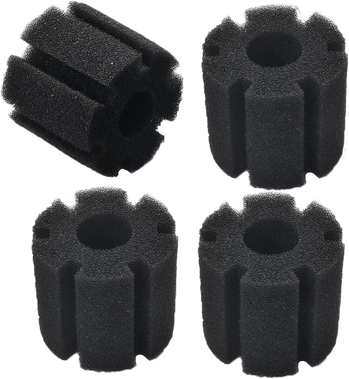 AQUANEAT Aquarium Sponge Filter Replacement, Fish Tank Foam Replacement,4 Packs (X-Large up to 50Gal)