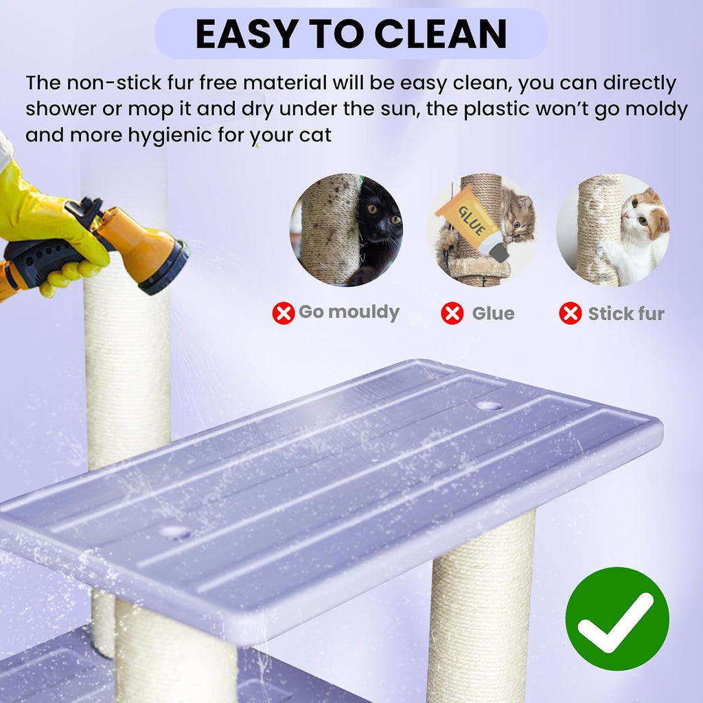 Multi-Level Weatherproof Cat Tree with Scratching Posts for Indoor&Outdoor