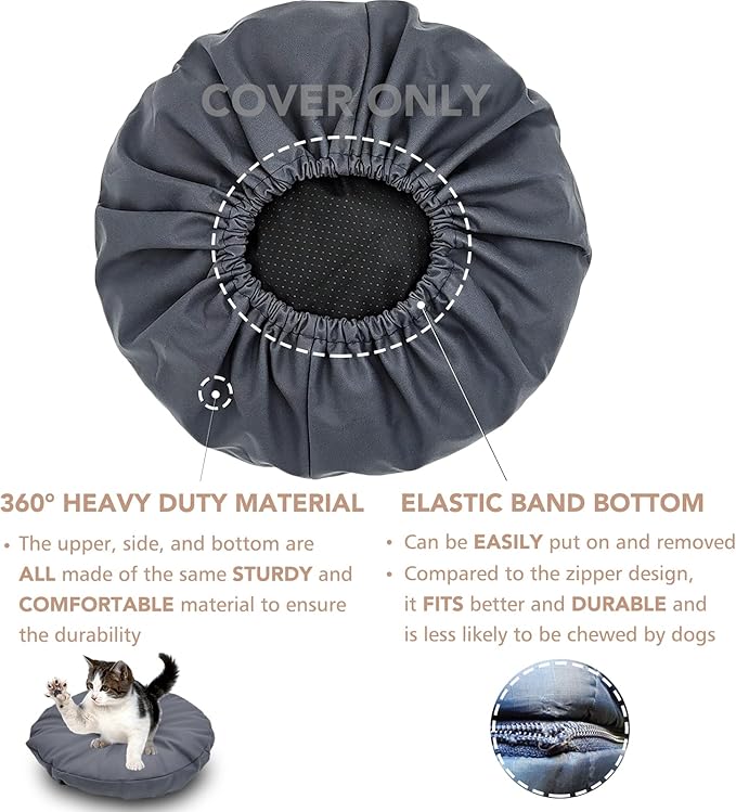 Dog Bed Cover Waterproof Machine Washable Replacement Mattress Protector Pet - Image 2