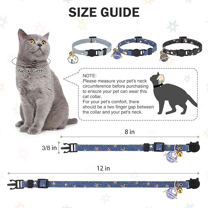 3 Pack Breakaway Cat Collars - Image 5