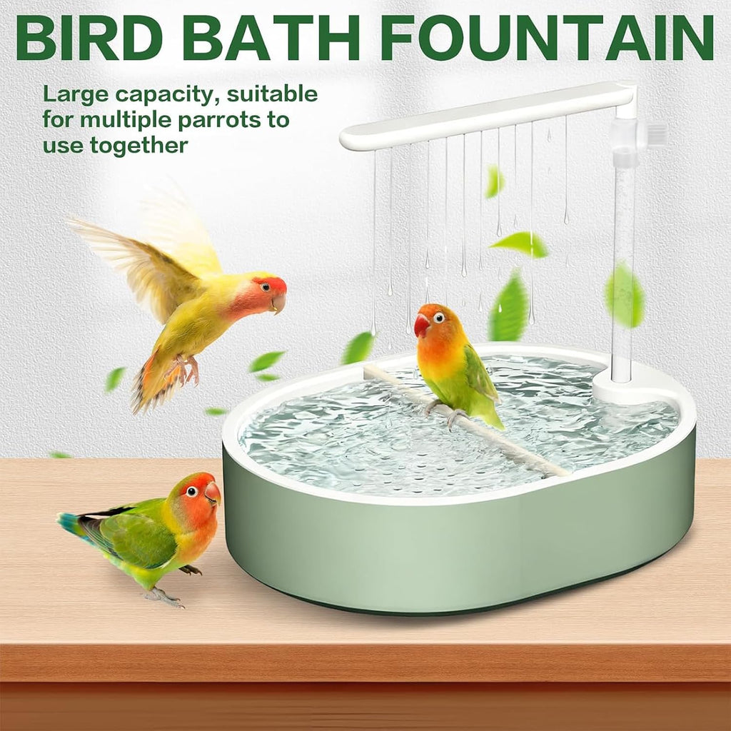 Bird Bath, Parrot Bathtub, Automatic Parrot Shower Bath with Pump