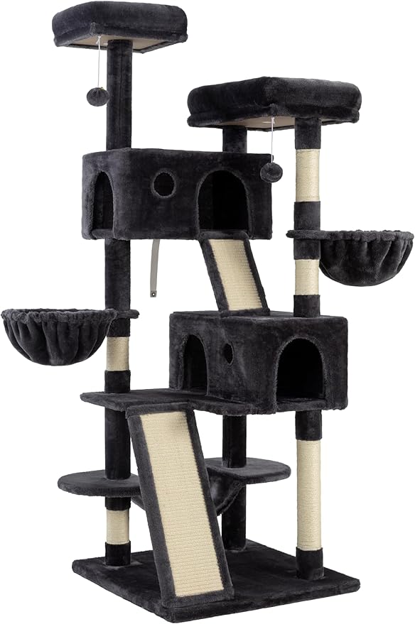WEEWAY Cat Tree Tower for Indoor Cats, Stand House Condo Cave, Sisal Scratching - Image 7