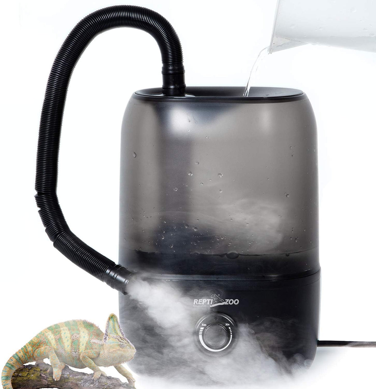 Repti Zoo 4L Reptile Humidifier, Large Reptile Mister Tank Fogger for Terrarium Vivarium