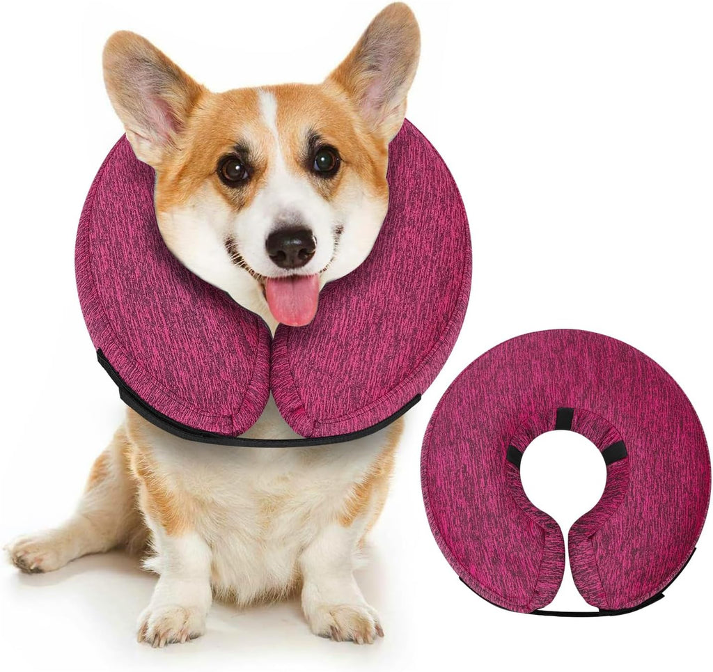 MIDOG Inflatable Dog Cone After Surgery, Donut Collar for Large Dogs, L