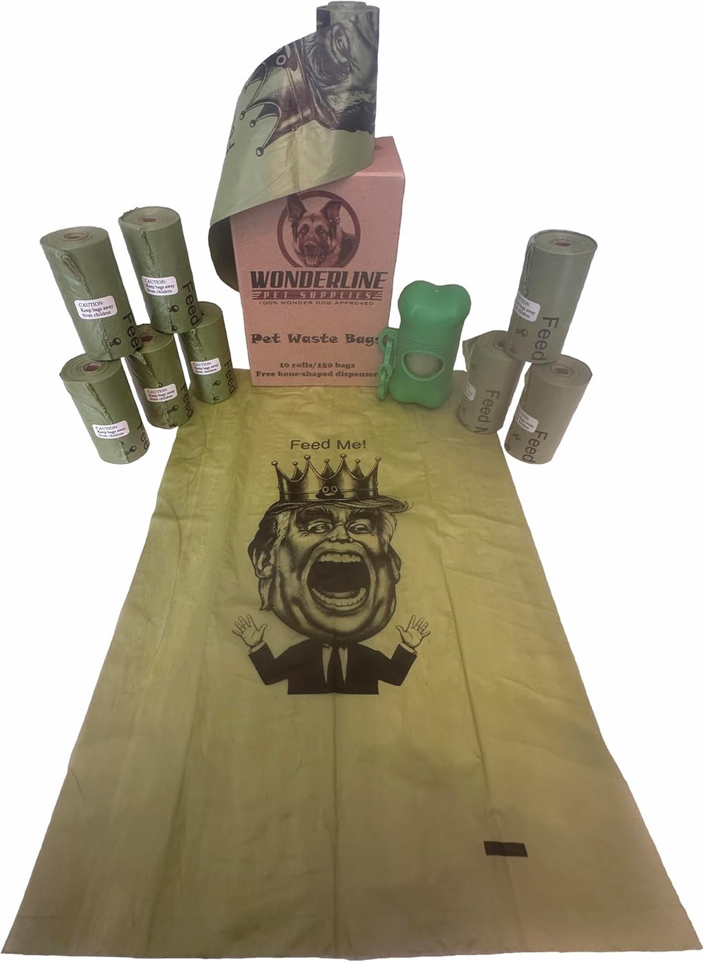 Wonderline Donald Trump Politi-poo Dog Cat Pet Poop Waste Bag Gift Set