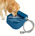 Enjoying Automatic Dog Water Dispenser with 59" Metal Water Pipe, Auto Fill Dog Water Bowl for 3/4" or 1/2" Male End Faucet, Large Automatic Waterer for Dogs Cats Chicken Pigs Livestock