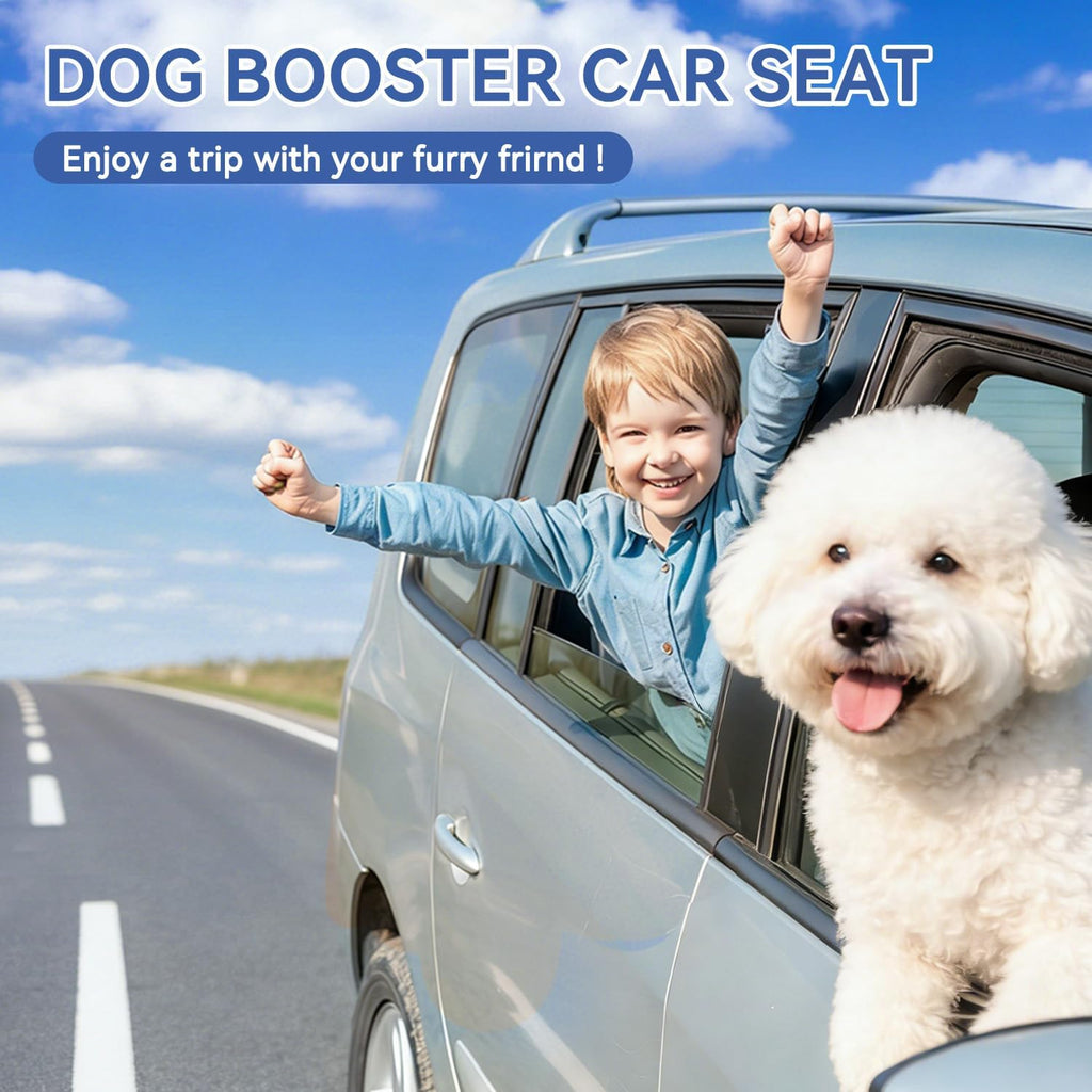 Dog Car Seat Under 30 lbs,Double-Cooling/Warm,Washable,Safety Leash