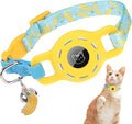 BINGPET AirTag Cat Collar with Bells, Upgraded Safety Elastic Cat Collar with by BINGPET