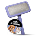 Tauro Pro Line Deshedding Wooden Brush for Dogs & Cats, Large (L), Purple