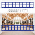 Zonon 10' x 20'' Adjustable Polyester Stall Guards for Horses, Blue