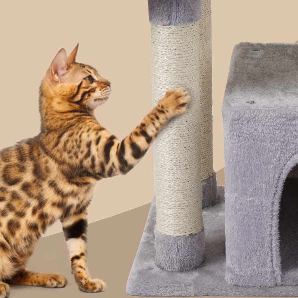 Cute Cat Tree Kitten Cat Tower Condo Cat Furniture Sisal Scratching Posts G