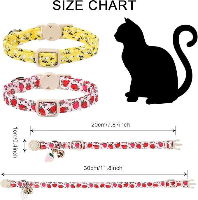2 Pack Bee Cat Collars Breakaway - Image 4
