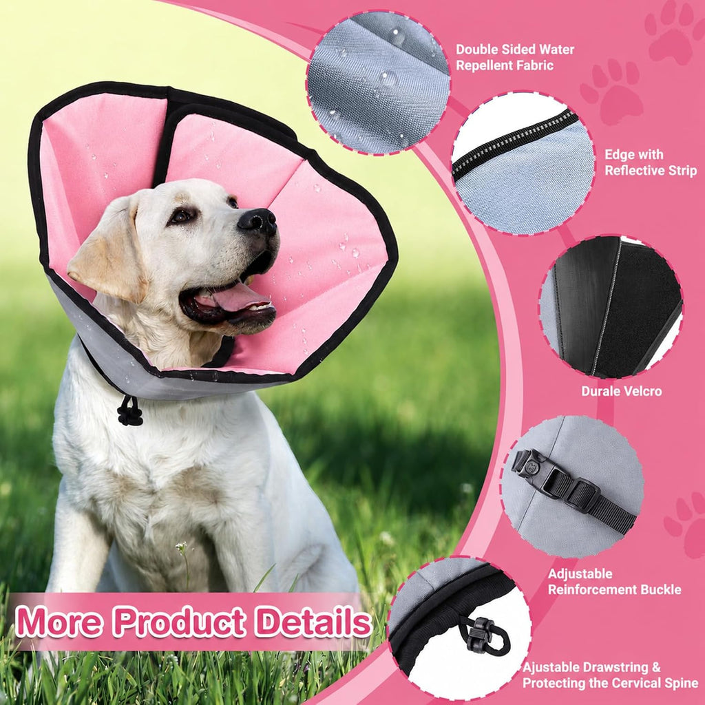 Soft Dog Cone Collar for Large Dogs After Surgery Adjustable