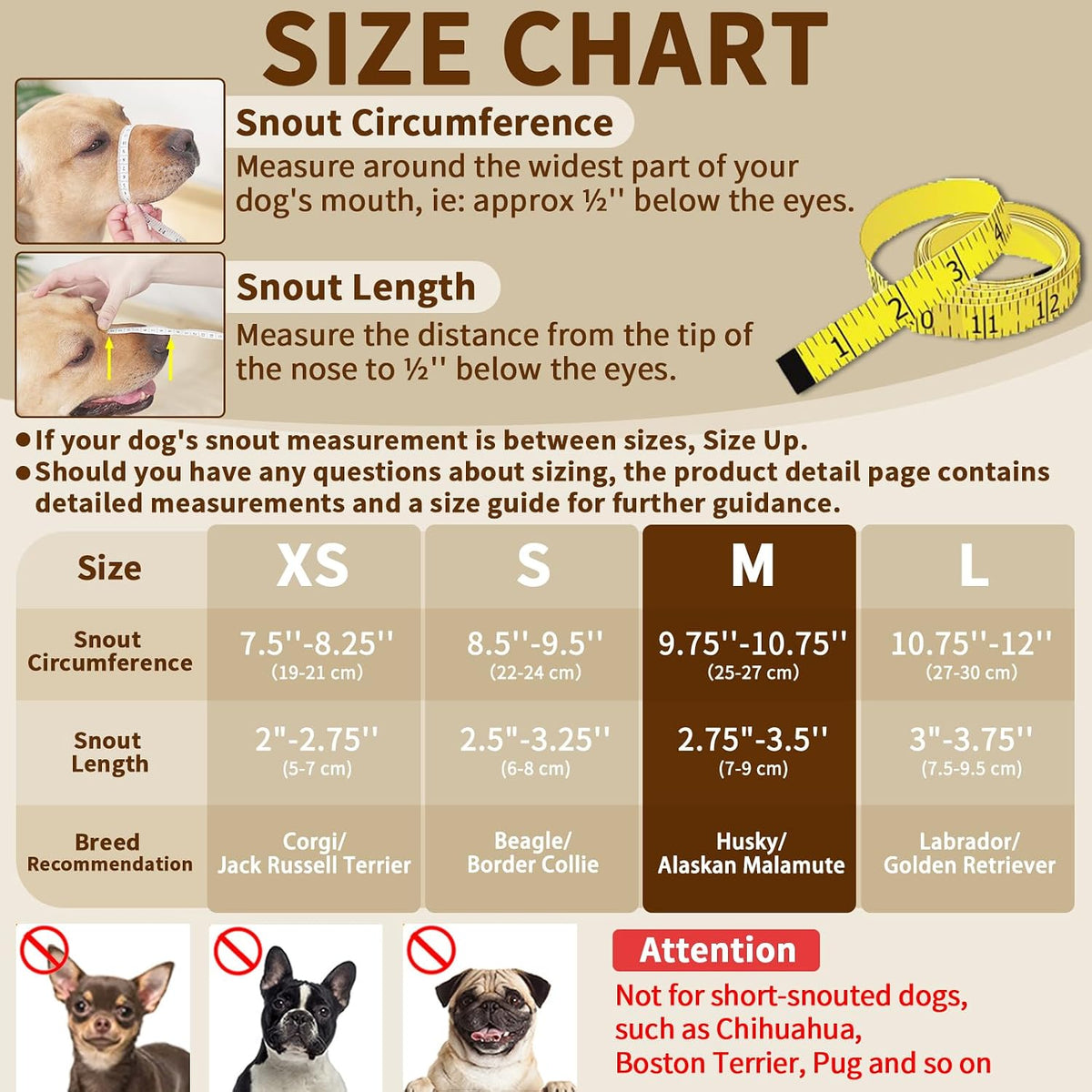Mayerzon Dog Muzzle Mesh to Prevent Scavenging Biting Chewing | Pink, M