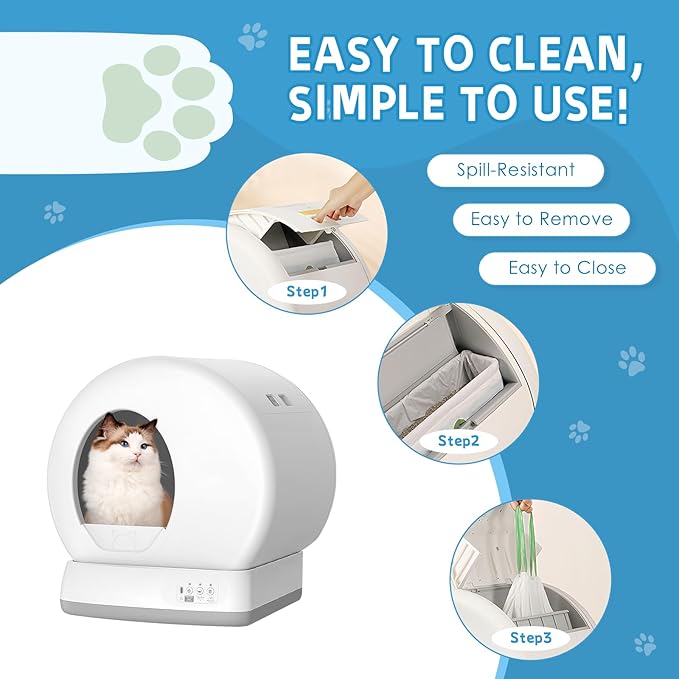60 Count Cat Litter Box Liners Bag Compatible - Image 4