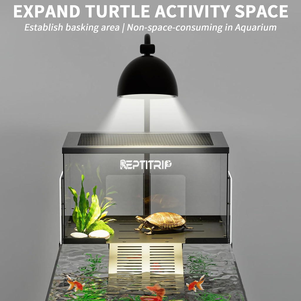 Stainless Steel Turtle Basking Platform, for 10‑13 Inch Wide Aquariums, L