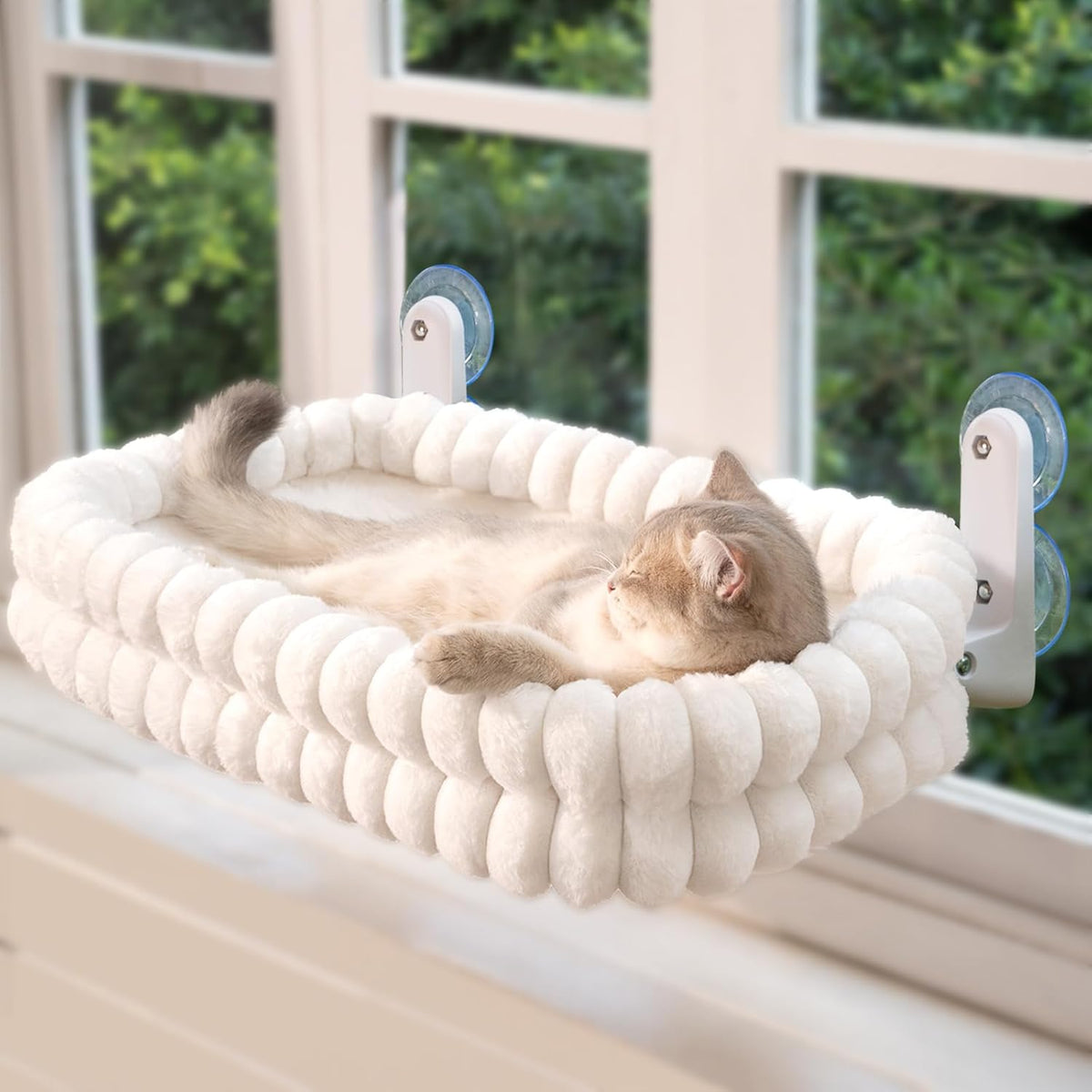 CHEERPALS Cloud Cat Window Perch for Indoor Cats Hammock Bed Foldable