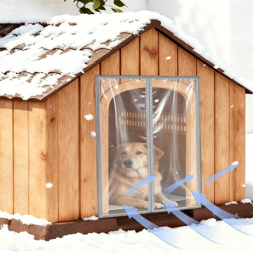 Dog House Magnetic Door Curtain,Dog Door Replacement Flaps,Pet Door Flap