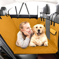 Revaz Back Seat Extender Firm Hard Bottom Hammock Bed Strong Non-Inflatable 100% Waterproof Dog Seat Extender Travel Anti-Scratch, 330lb, for All Cars, SUV, Truck,Van,Hummer Jeep Tan Color
