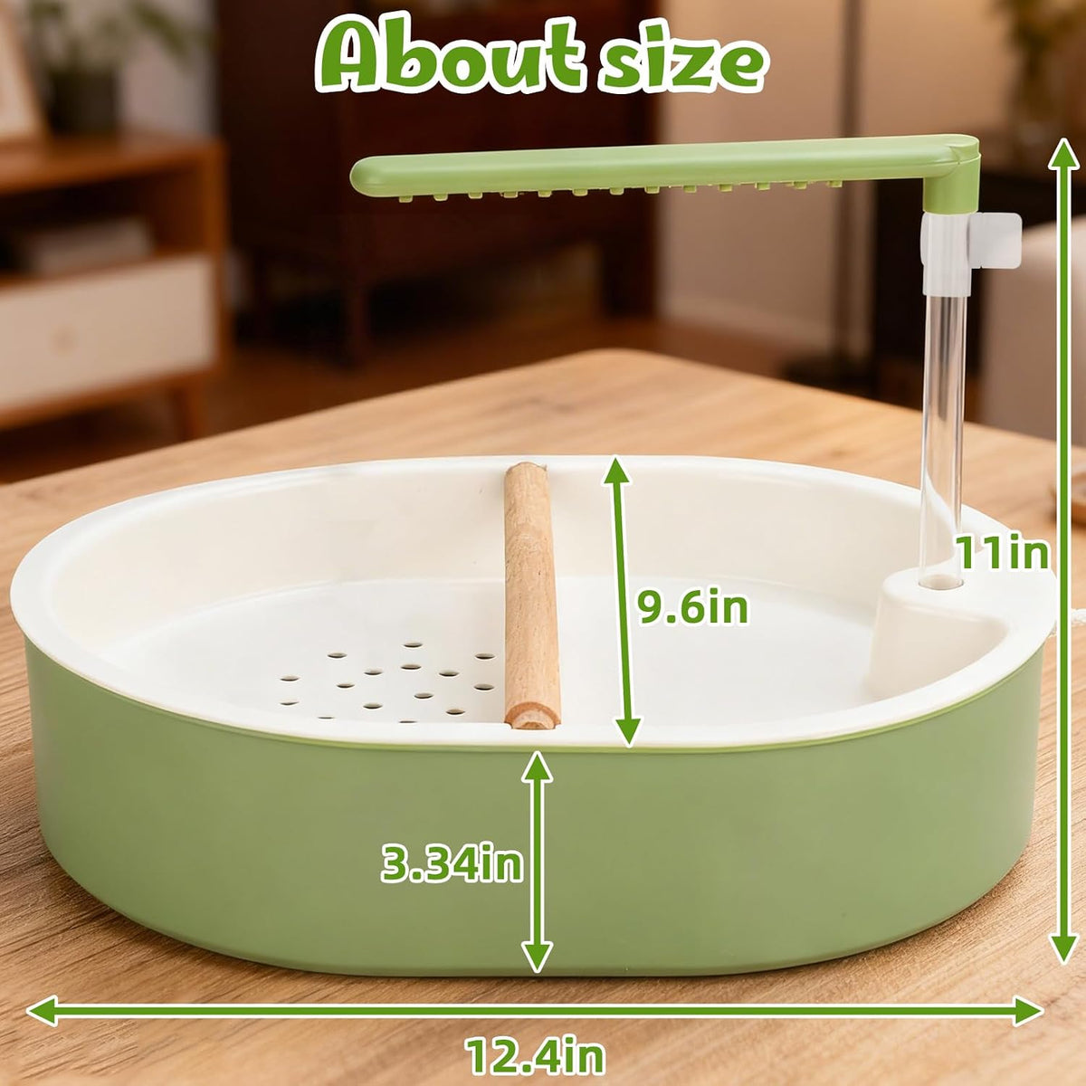 Automatic Bird Bath with Valve, Adjustable Water Flow